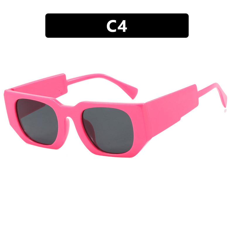 Damen oversized Sonnenbrille mit geometrischem Rahmen und UV-Schutz Karnz