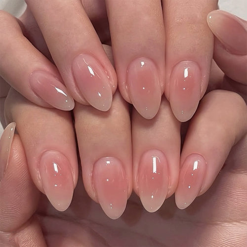 Glänzende Ombre Mandel-förmige Nagelspitzen Karnz