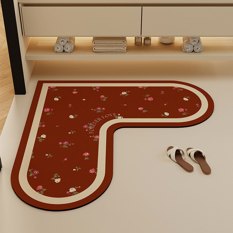 Dekorativer blumenförmiger Teppich