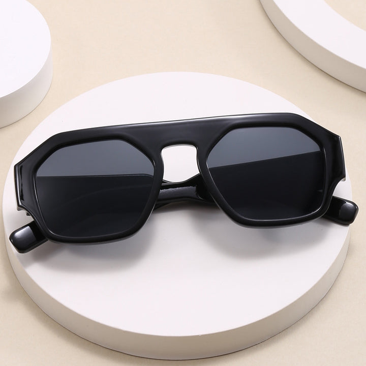 Damen modische geometrische Sonnenbrille Karnz