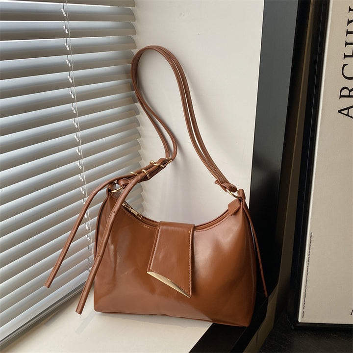 Luxuriöse Patelleder-Schultertasche Karnz