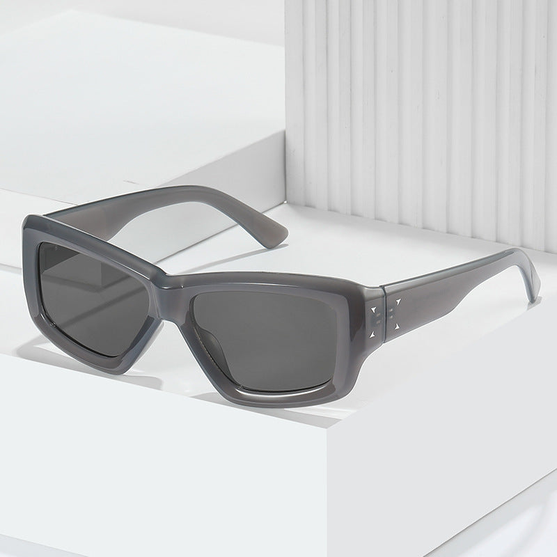 Modische Übergroße Winkelform Sonnenbrille Karnz