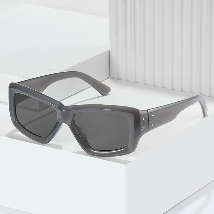 Modische Übergroße Winkelform Sonnenbrille Karnz
