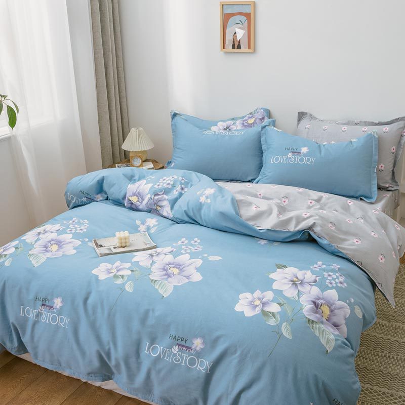 Verspieltes Bären kariertes Bettbezug Set