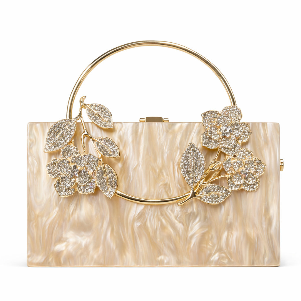 Statement Floral Verziertes Clutch