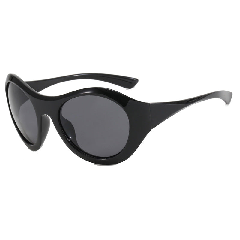 Damen Retro-inspirierte Sonnenbrille mit oversized Rahmen und schützenden Gläsern Karnz