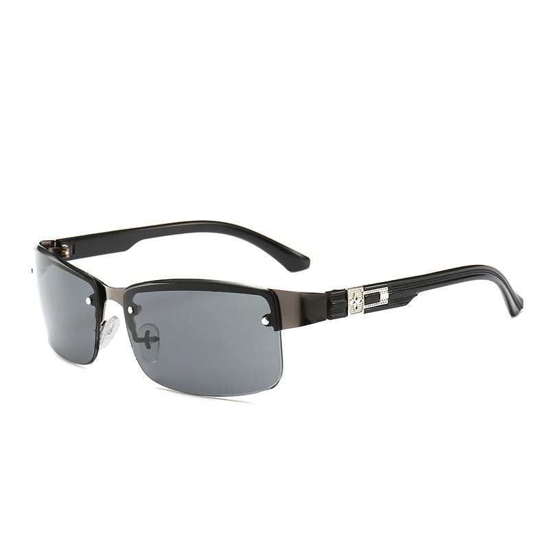 Damen stilvolle quadratische Sonnenbrille mit vergoldeten Akzenten Karnz
