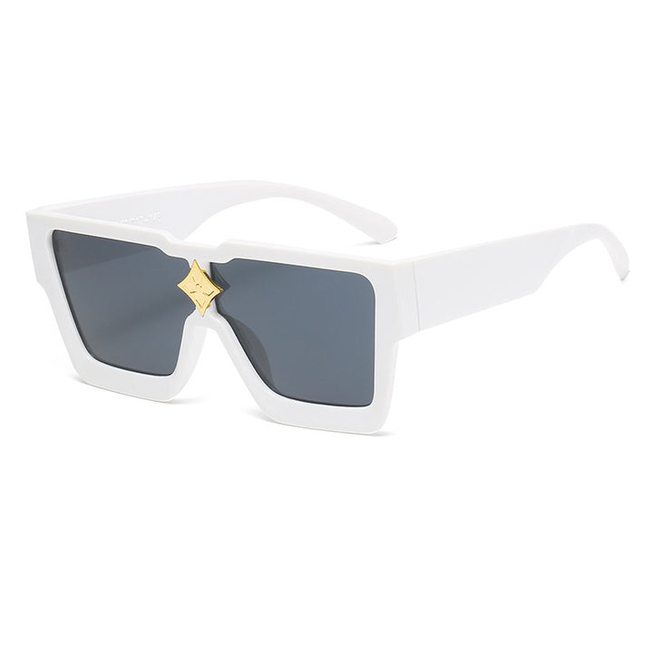 Futuristische geometrische Schild-Sonnenbrille