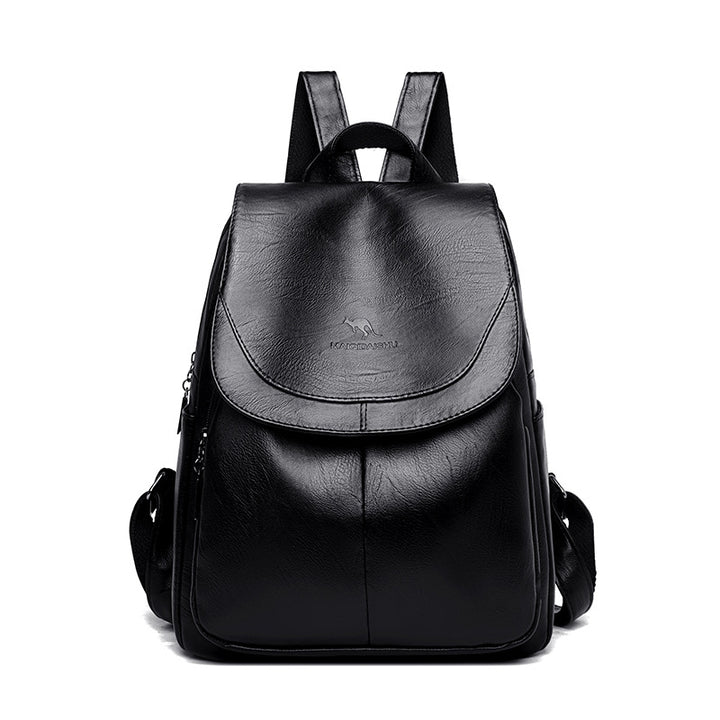 Eleganter Texturiertes Leder Rucksack