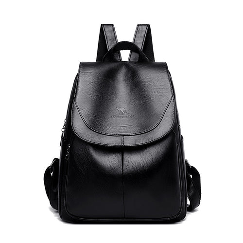 Eleganter Texturiertes Leder Rucksack