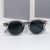 Damen modische Sonnenbrille mit transparentem Rahmen und robusten Gläsern Karnz