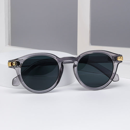 Damen modische Sonnenbrille mit transparentem Rahmen und robusten Gläsern Karnz