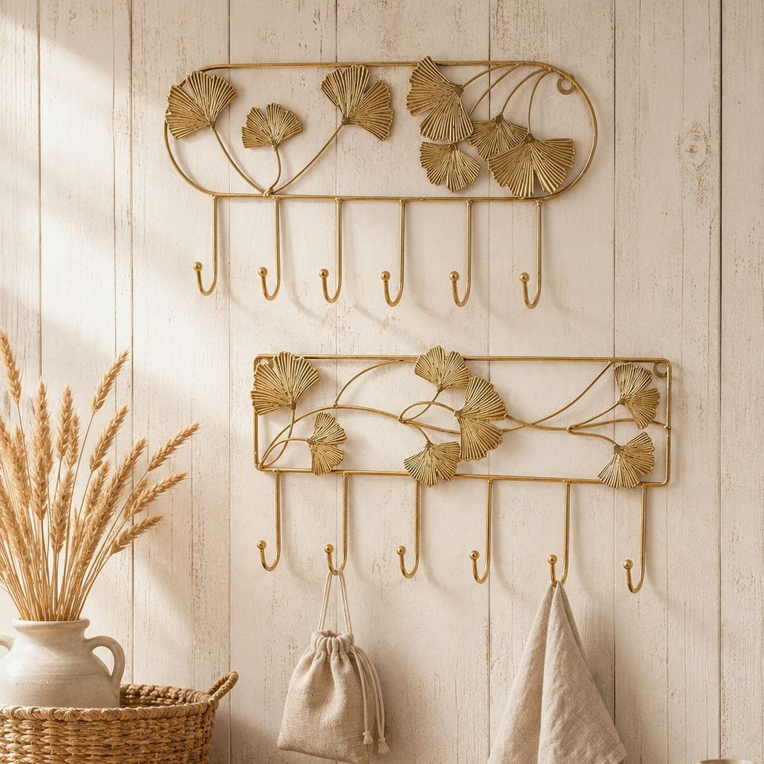 Florale Wandhaken-Organizer
