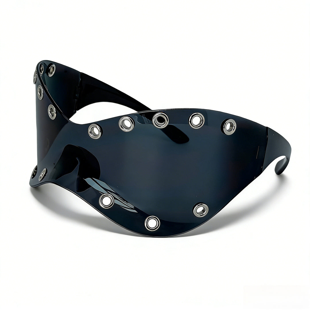 Damen Sportliche Designer-Sonnenbrille mit innovativen Metallakzenten Karnz