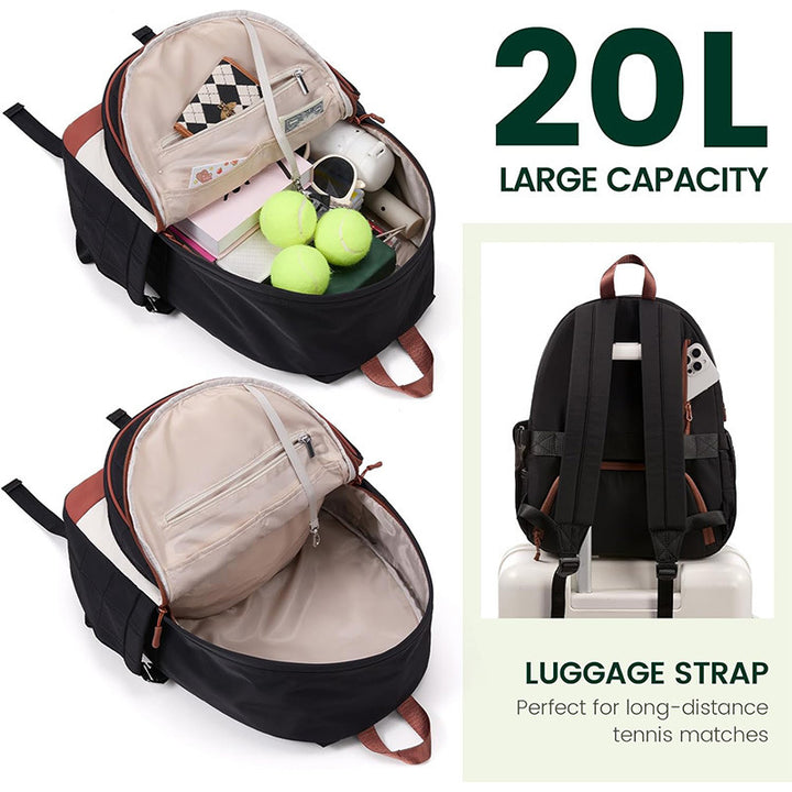 Multifunctionale Tennis-Rucksack mit Integriertem Schuh- und Flaschenfach Karnz