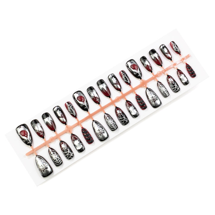 Gothic Halloween-Themen Press-On Nagelkunst Set Karnz