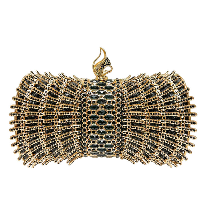 Dekorative Metallic Abend Clutch