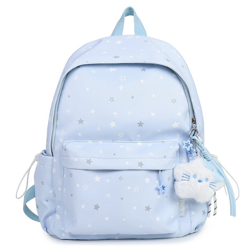 Sternmuster Plüsch Rucksack Karnz