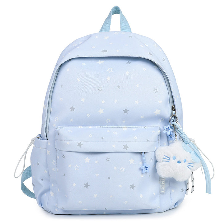 Sternmuster Plüsch Rucksack Karnz