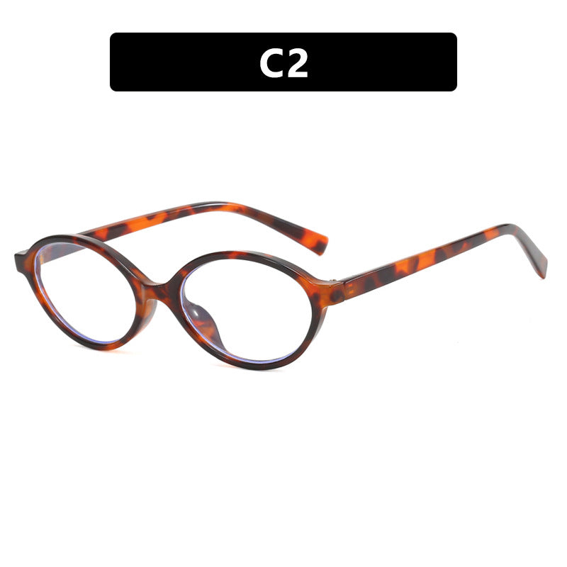 Damen modische ovale Sonnenbrille mit geschwungenem Rahmen und UV-Schutz Karnz