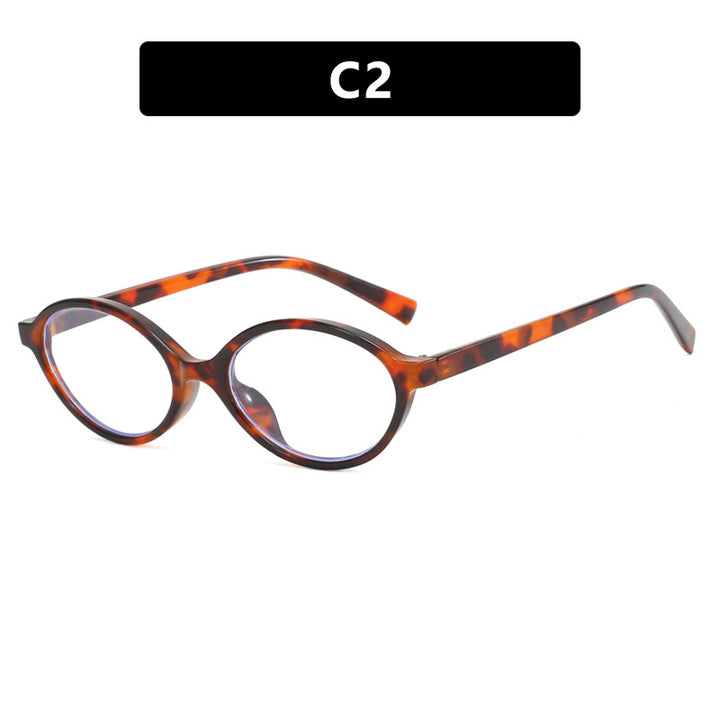 Damen modische ovale Sonnenbrille mit geschwungenem Rahmen und UV-Schutz Karnz