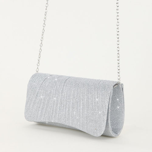 Schimmernde Abendkette Clutch