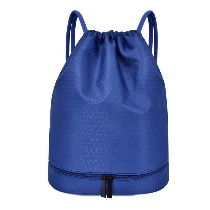 Leichter Hexagonmuster Kordelzug Rucksack Karnz