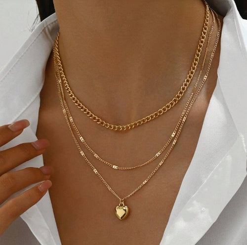 Dreilagige Goldkette Karnz