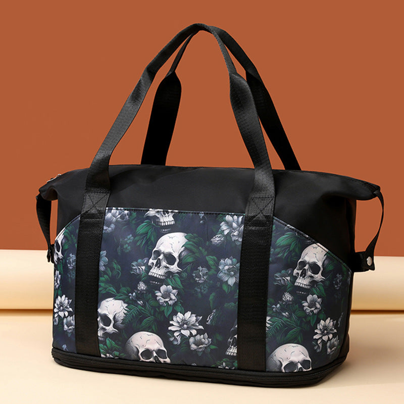 Künstlerisches Schädel-Druck Sport Duffel Tasche Karnz