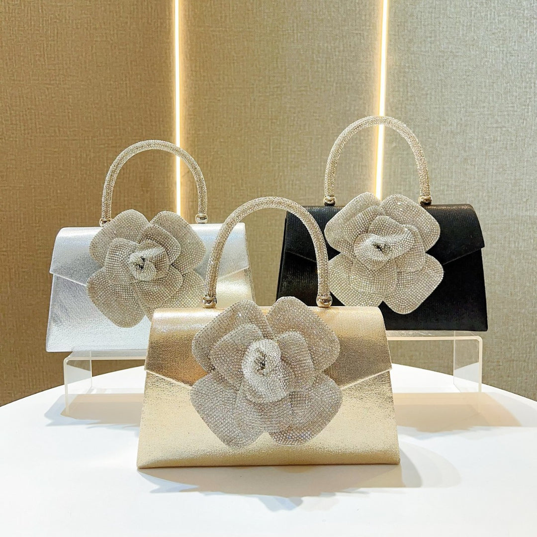 Glamouröse Floral-Beschmückte Abendhandtasche