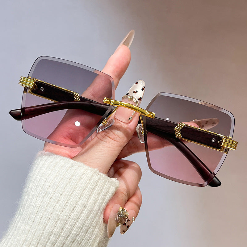 Damen stilvolle oversized quadratische Sonnenbrille Karnz
