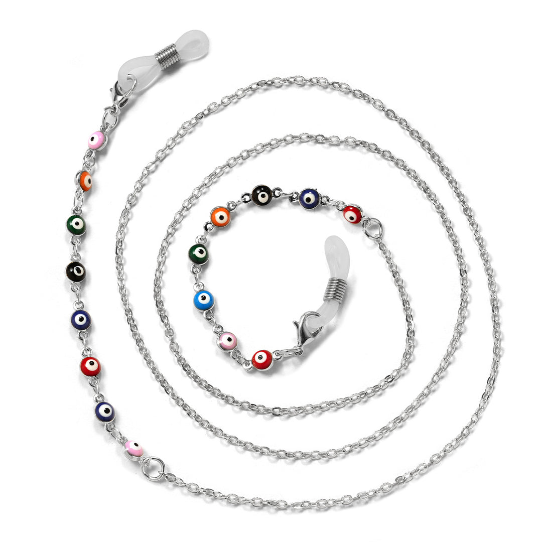 Farbige Perlen Brillen Kette Karnz 1786688581