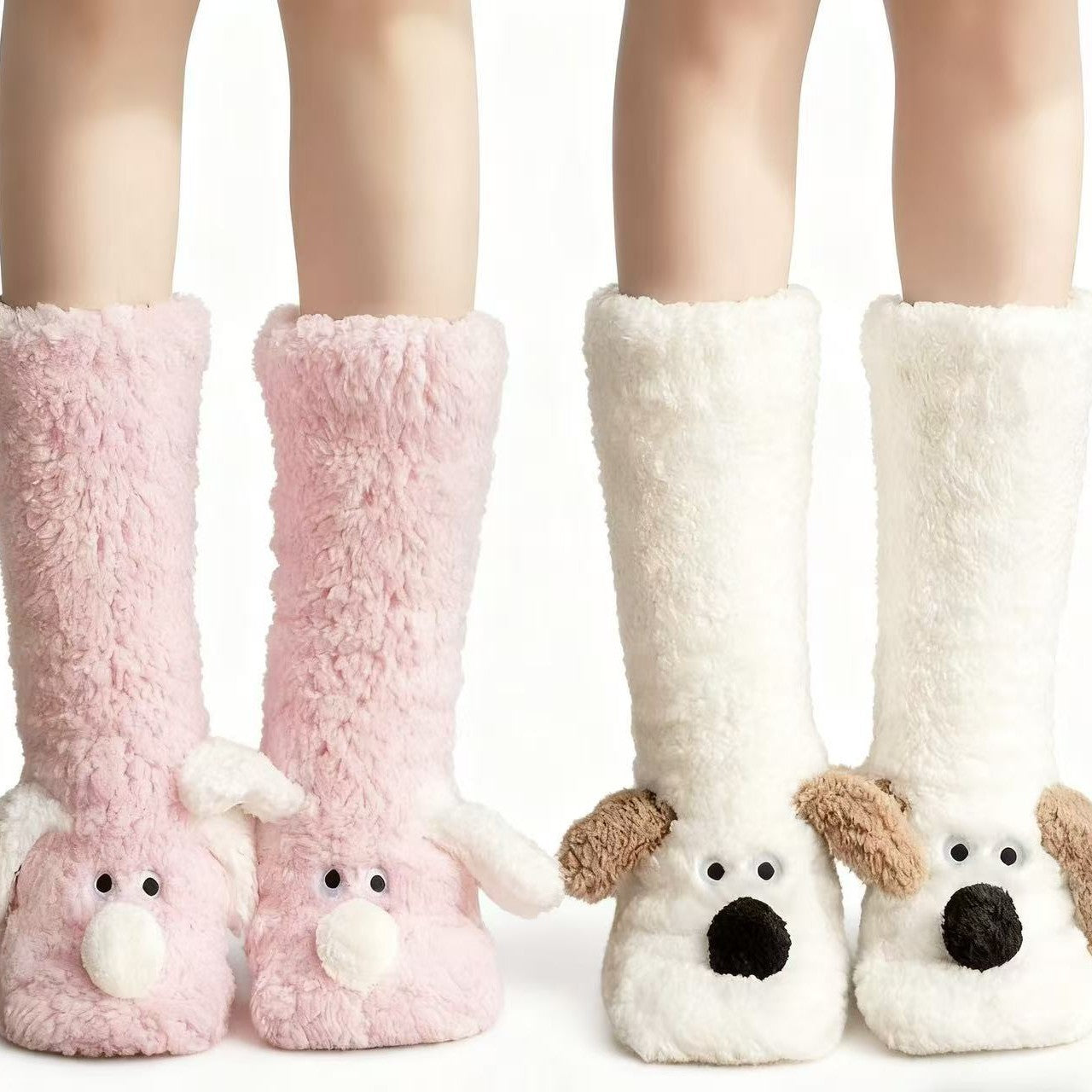 Damen Kuschelige Hundesocken mit tierischem Design Karnz