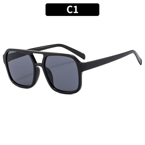 Oversized Winkelrahmen Sonnenbrille