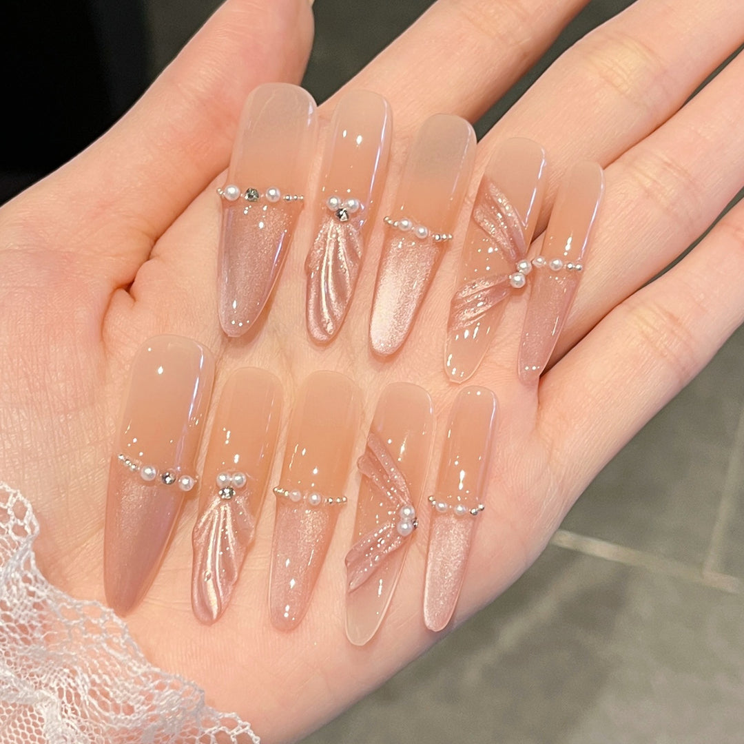 Elegante 3D dekorative Aufklebe-Nagelverlängerungen Karnz