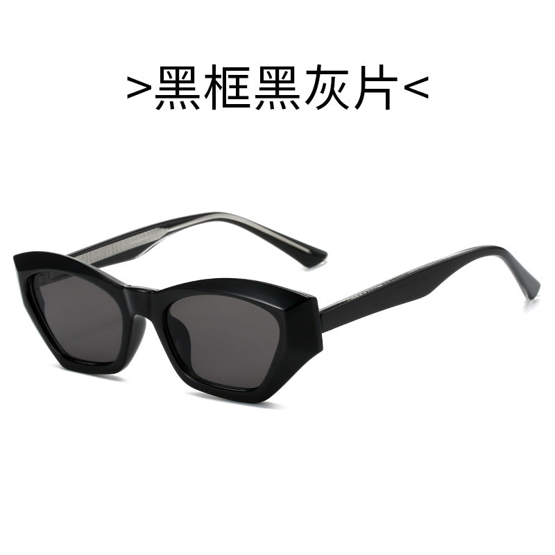 Damen Cat-Eye Sonnenbrille mit modernen transparenten Akzenten Karnz