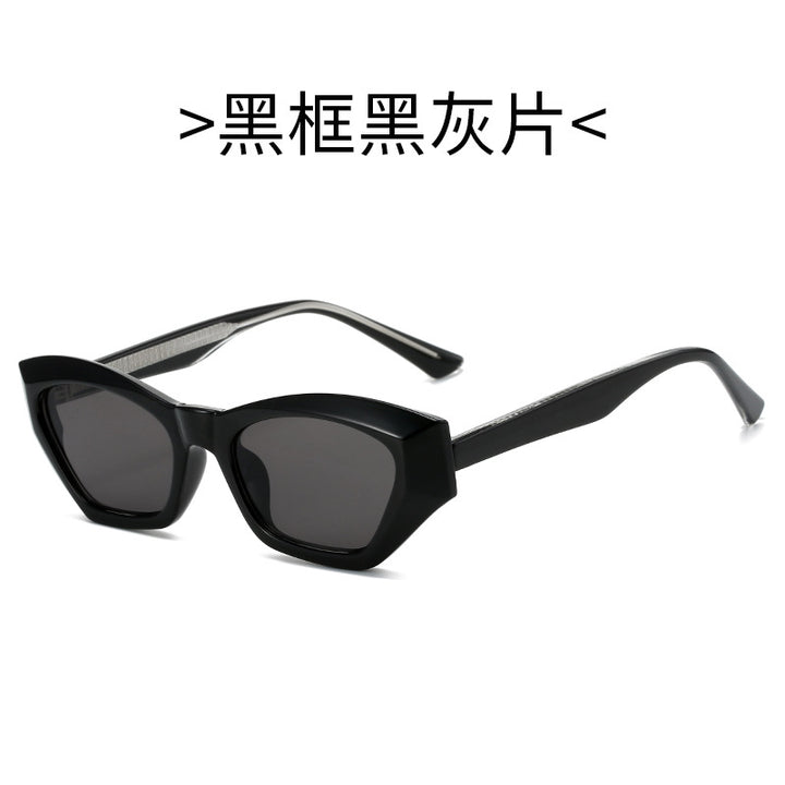 Damen Cat-Eye Sonnenbrille mit modernen transparenten Akzenten Karnz