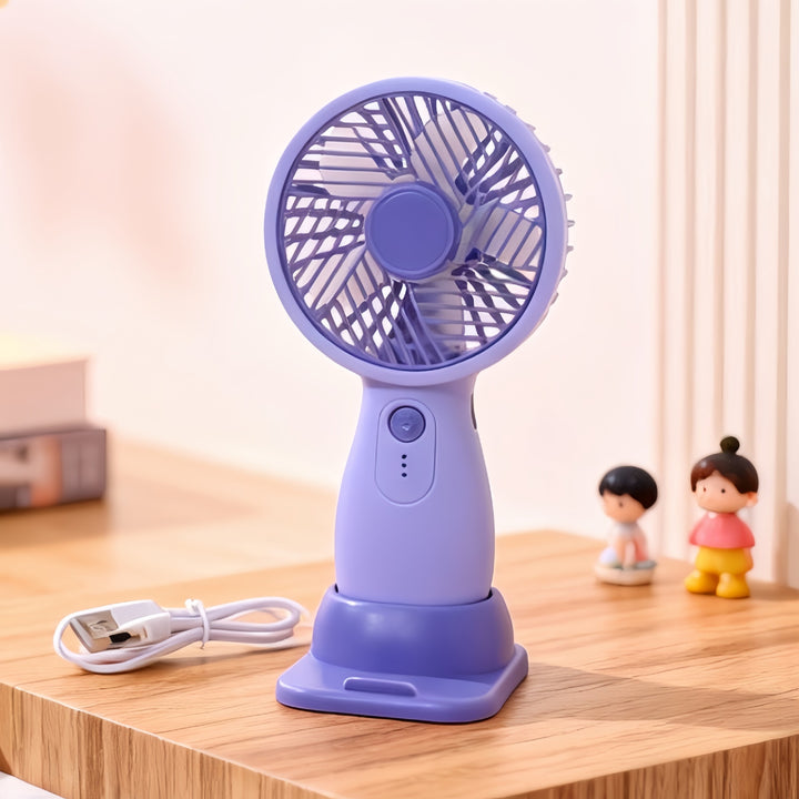 Damen Tragbarer Tischventilator mit flexiblem Neigungsmechanismus und leistungsstarker Akkutechnologie Karnz