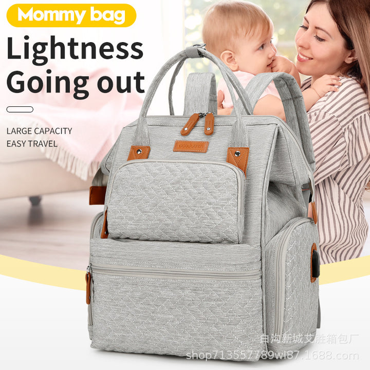 Stylische Multi-Pocket Wickeltasche Karnz