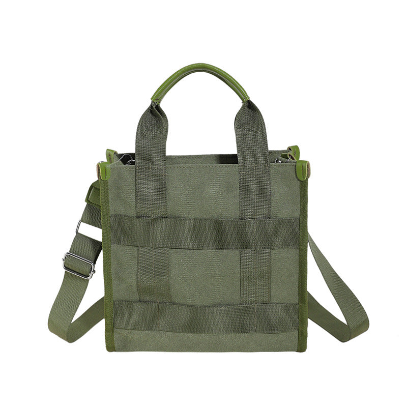 Vielseitige Canvas Schultertasche Karnz