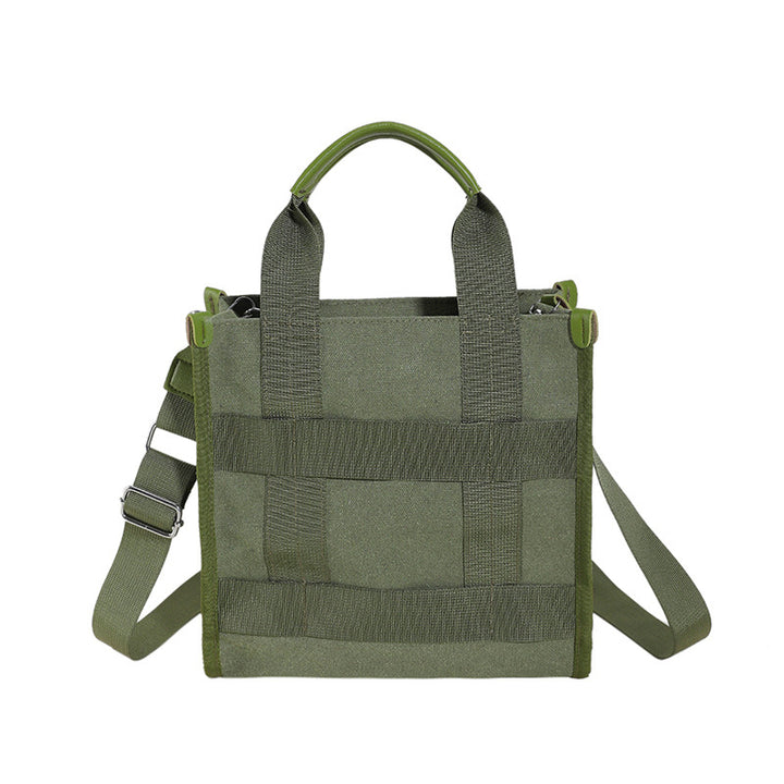 Vielseitige Canvas Schultertasche Karnz