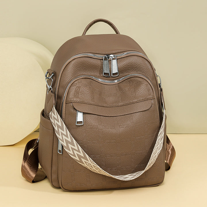 Vielseitiger Texturierter Rucksack mit mehreren Compartts Karnz