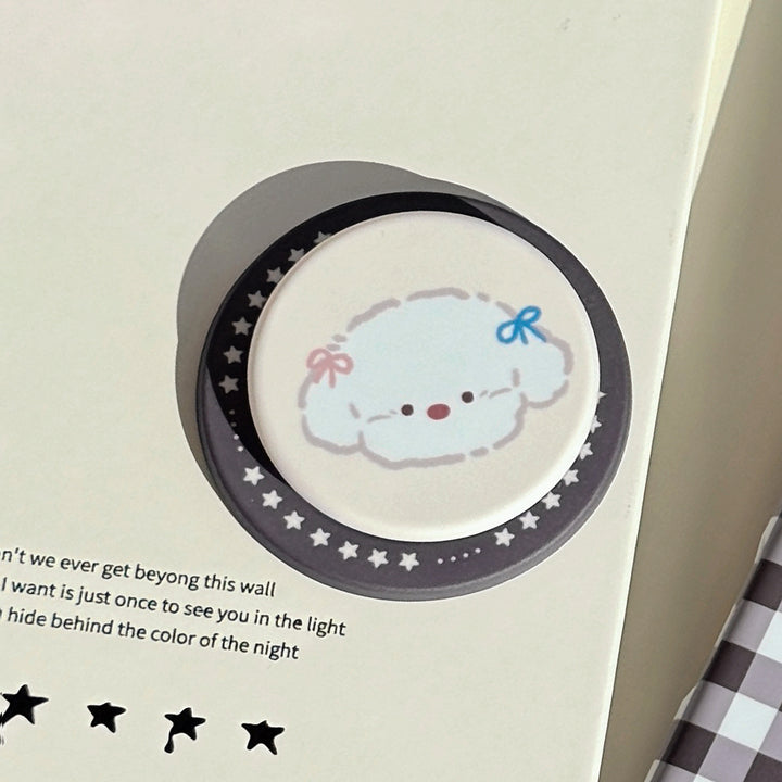 Dekorativer Smartphone Fingerhalter im Hundedesign Karnz
