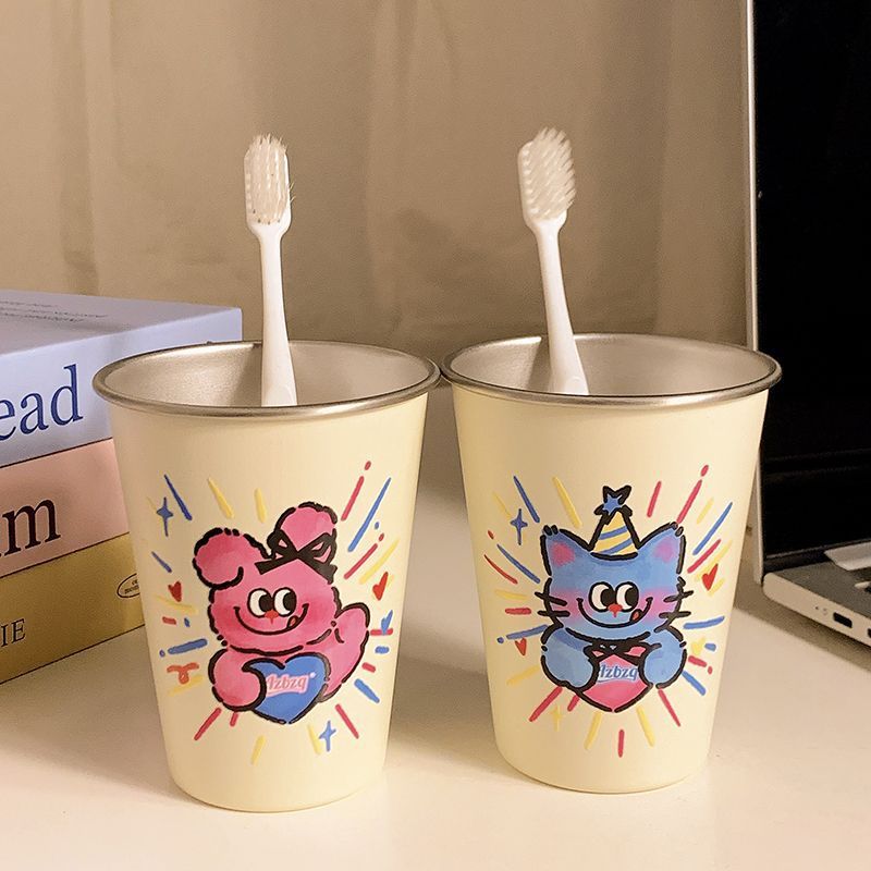 Kreative Trinkglas mit Lustigem Katzenmotiv Karnz