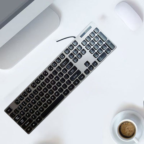 Kabelgebundene Multimedia-Tastatur mit Ergonomischem Design Karnz