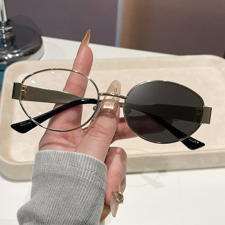 Damen Vintage Sonnenbrille im ovalen Design Karnz