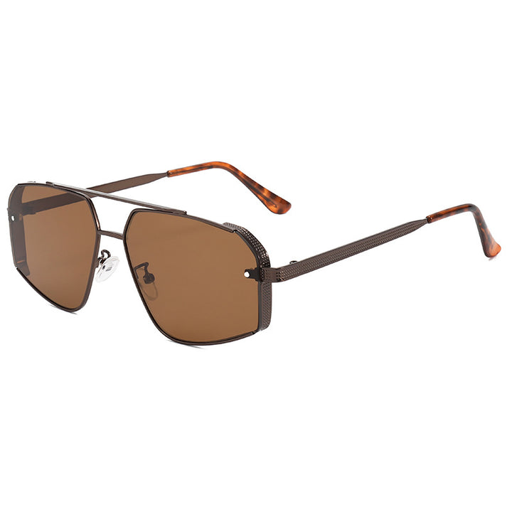 Oversized geometrische Rahmen Sonnenbrillen Karnz