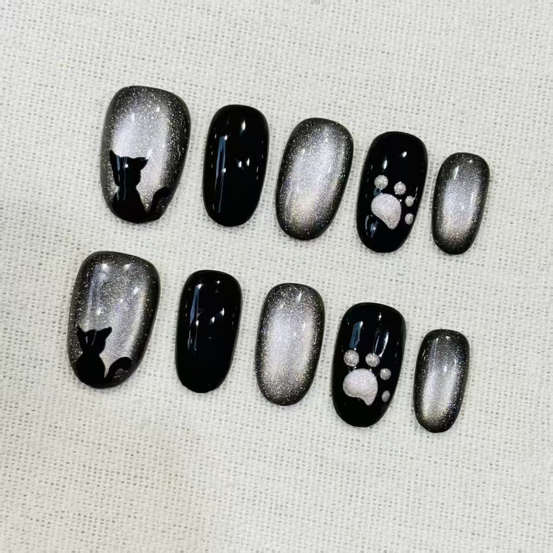 Künstlerisches Ombre Glitter Nagelkunst Set Karnz