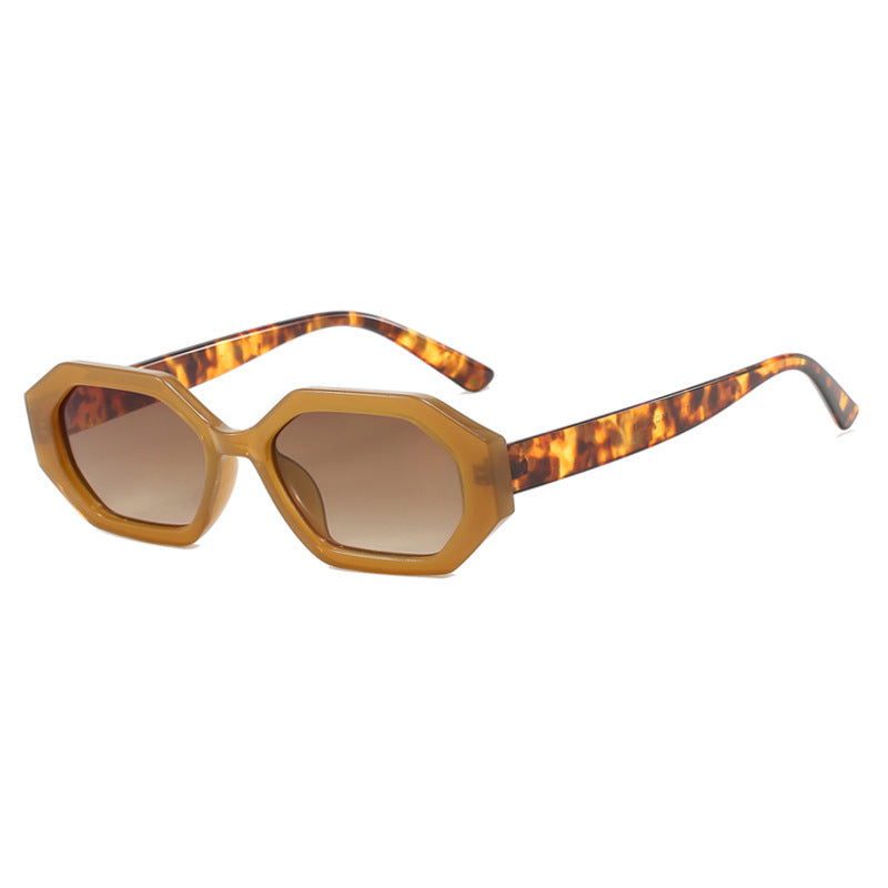 Damen auffällige Sonnenbrille im modernen achteckigen Design Karnz