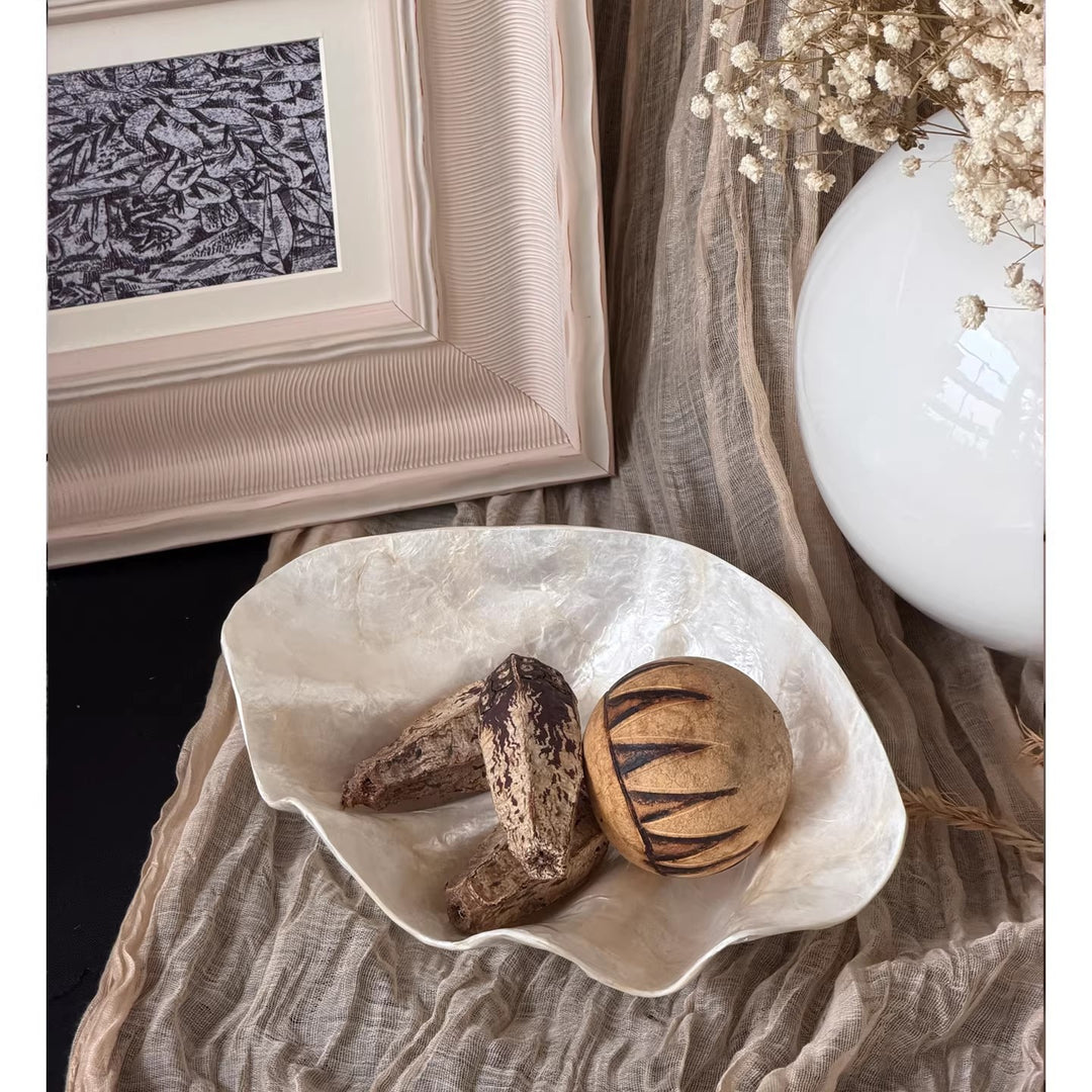 Dekorative muschelförmige Servierschüssel